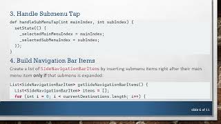 Handling Nested Navigation Indices in Flutter Side Navigation Bar