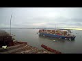 Dali Being Refloated and Relocated
