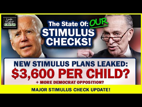 STIMULUS CHECK UPDATE! Items LEAKED! $2,000 Stimulus Checks + $3,600 Per Child, Eviction Ban + More!