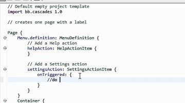 Cascades Code: #Tutorial - Add Swipe Down Menu Using Only QML in BB10