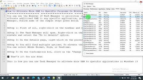 Allocate More RAM to Specific Programs On Windows