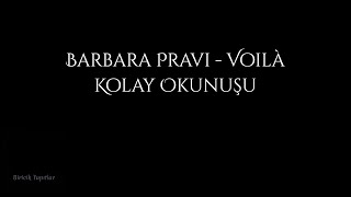 Barbara Pravi - Voilà (Kolay Okunuşu) | Fransızca | Biricik Yapıtlar Resimi