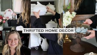 Home Decor Ideas on a Budget | Thrift with Me, Haul & How to Style | Thrifted Decorating Ideas