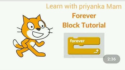 Computer class 4th (Forever block in scratch programming)