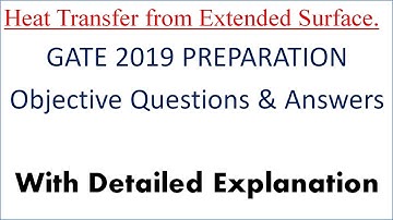 HEAT AND MASS TRANSFER objective questions and answers , Heat Transfer from Extended Surfaces fins
