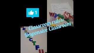 Teacher vlog|| How to create classroom rules with responsive classroom