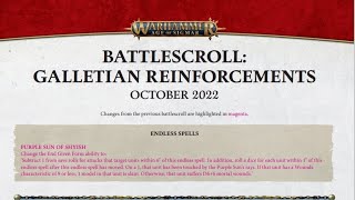 Battlescroll: Galletian Reinforcements and Metawatch