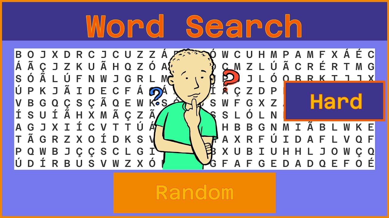 Word search challenge 04 12 2023 hard random youtube