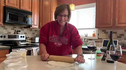 Tossing Deweys Pizza Dough!