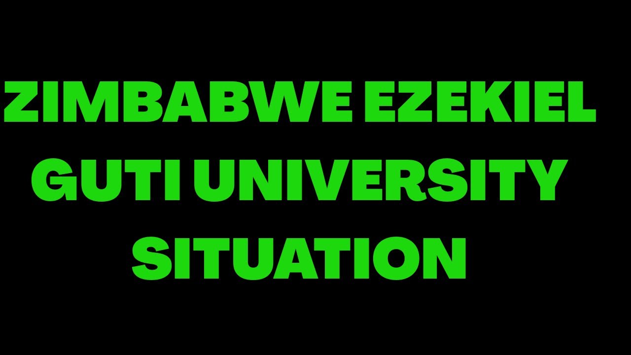 Zimbabwe Ezekiel Guti University Chaos - YouTube