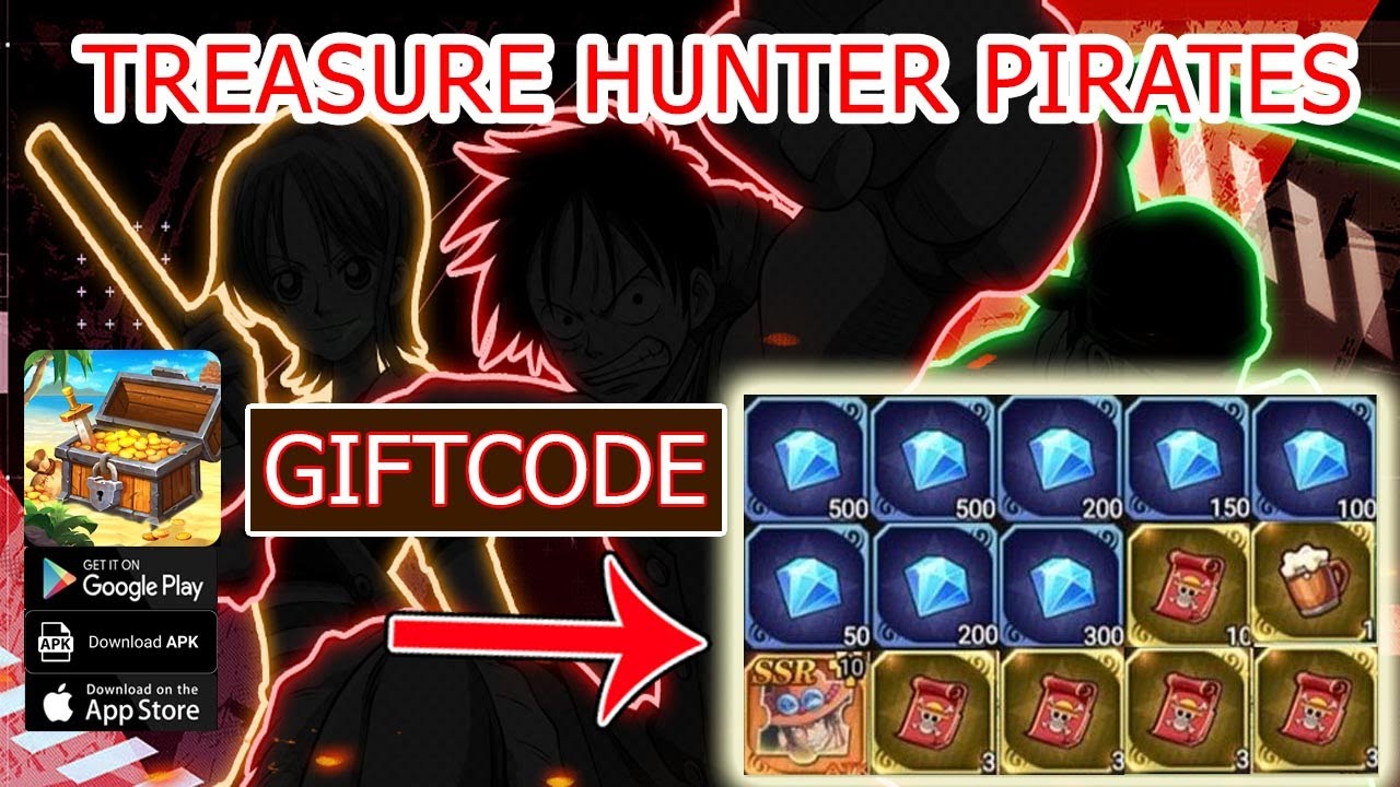 Treasure Hunter Pirates All Redeem Codes  9 Giftcodes Treasure Hunter  Pirates - How to Redeem Code 