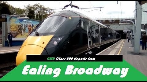 GWR Class 800 departs from Ealing Broadway