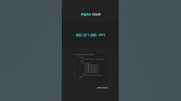 How to make a Digital Clock ? | HTML ,CSS , JS | #shorts
