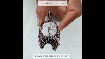 Wire Wrap Tree of Life Crescent Moon Pendant | DIY Spiritual Jewelry Tutorial (Step-by-Step)