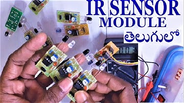ir sensor module in telugu electronics component - how to use ir sensor module.