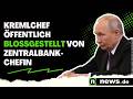 Wladimir Putin: Kremlchef öffentlich bloßgestellt von Zentralbank-Chefin