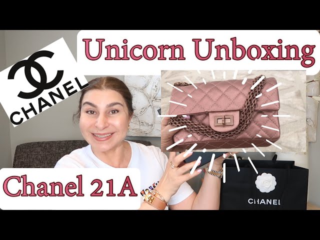 Chanel21A Rose Gold Reissue Unicorn Handbag Unboxing