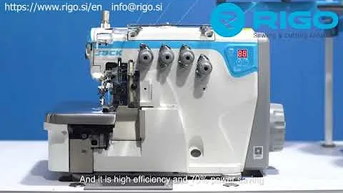 Jack E4S Light and Heavy Adjustable Power Saving Overlock Machine