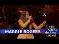 Maggie rogers performs burning