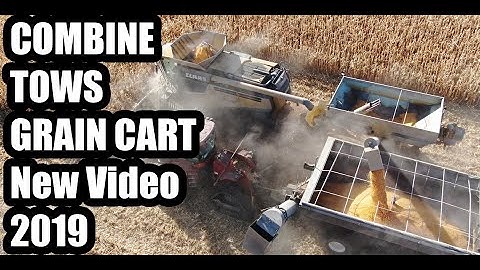 FDWB - 2019 Combine Tows Grain Cart - New video 2019