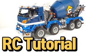 [RC Tutorial] Lego 42112 Motorized | 레고 테크닉 42112 구동개조 | Technic concrete mixer truck