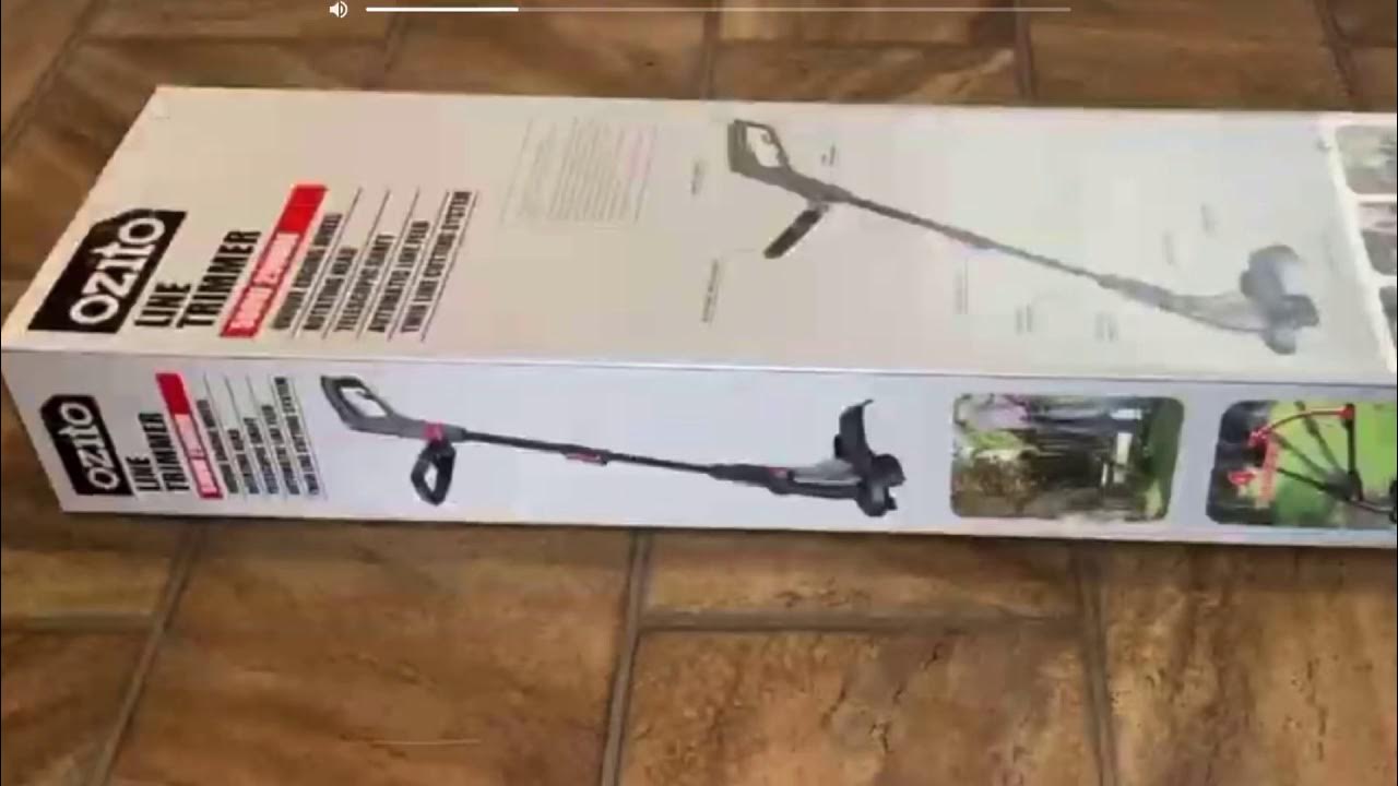 How to assemble Ozito 500W 290mm Electric Line Trimmer (unboxing) YouTube