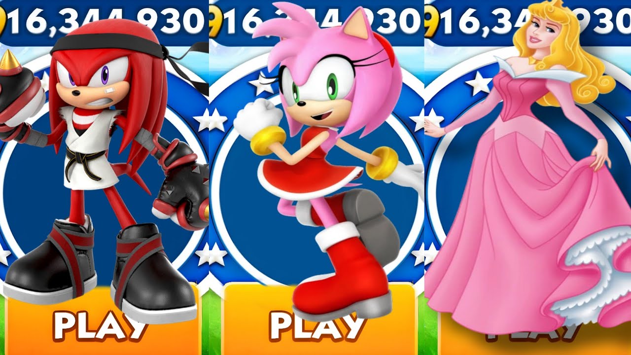 Sonic Dash - Karate Knuckles VS Dulce Amy VS Princess _ Sonic vs All ...