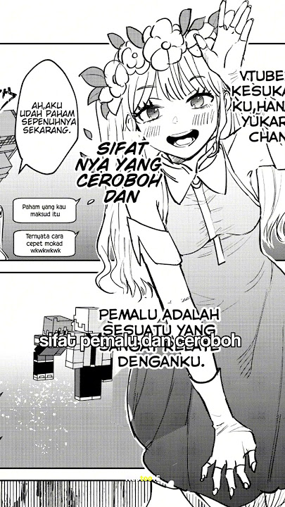 vtuber favorit ku ternyata menyeramkan dan besar 😖 #anime #manga #mangaindo #shorts #komik