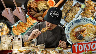 (東京) A NIGHT OUT EATING AND DRINKING IN TOKYO, JAPAN// RAMEN, YAKITORI, IZAKAYA (FOOD TOUR)