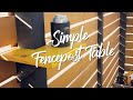 Simple Fencepost Table - an easy woodworking project to always have a place to set your drink down.