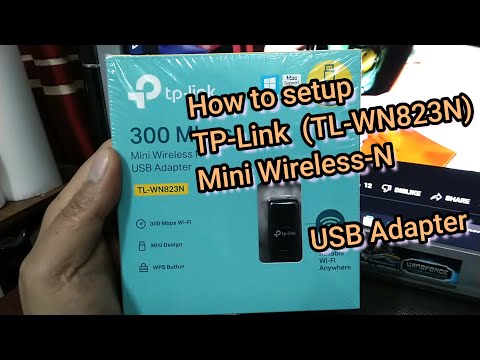 Installation of TP-Link  Wireless-N USB Adapter