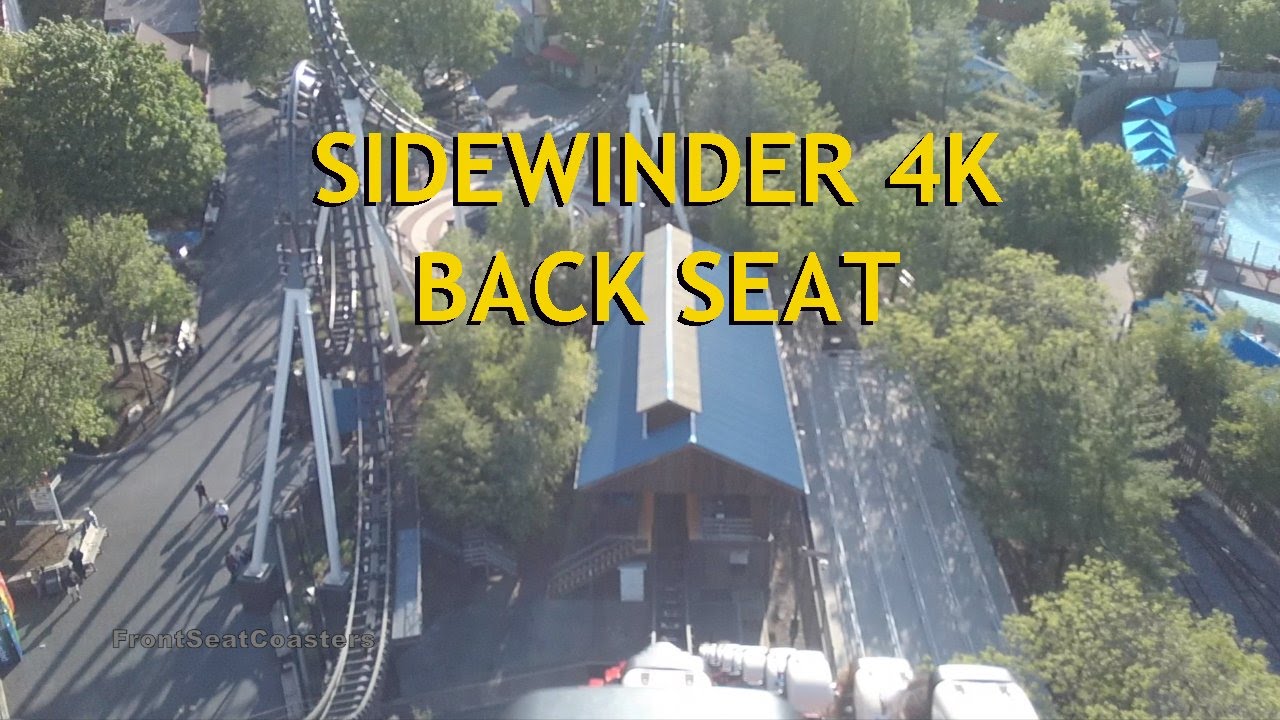 Hersheypark Sidewinder 4K POV On-Ride Back Seat Vekoma Boomerang Roller Coaster 2016 GoPro rollercoaster bleachers