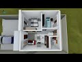 Planta 3D | MINI CASA 6X5 com DOIS QUARTOS | Arquise