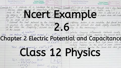 Ncert Example 2.6 | Chapter 2 | Electric Potential and Capacitance | Class 12 Physics