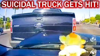 INSURANCE FOUND THE TRUCK TO BE AT FAULT | ROAD RAGE | BRAKE CHECK | INSTANT KARMA | CRASHES
