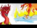 Queen scarlet takes peril under her wing (Wings of fire meme) #lovingmother