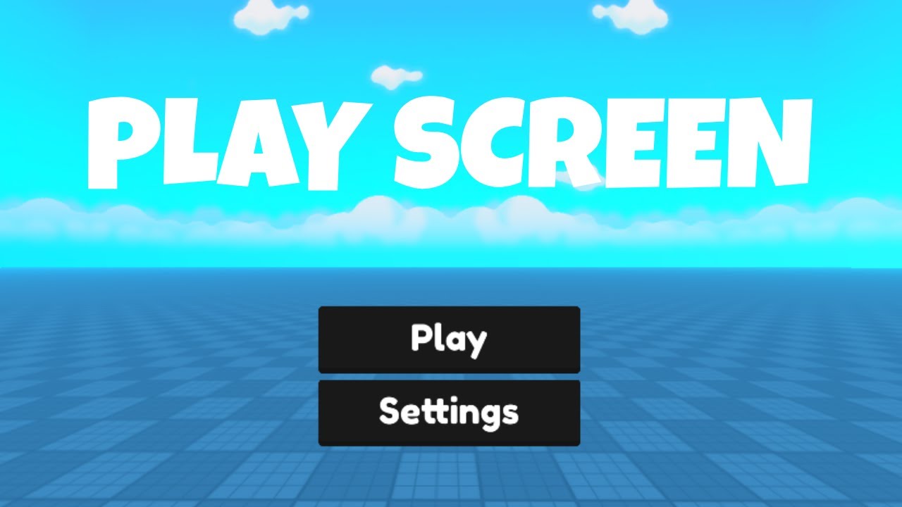 HOW TO MAKE A PLAY SCREEN/BUTTON IN ROBLOX STUDIO! 