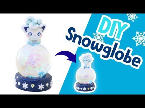 DIY ALOLAN VULPIX SNOWGLOBE - POKEMON TUTORIAL