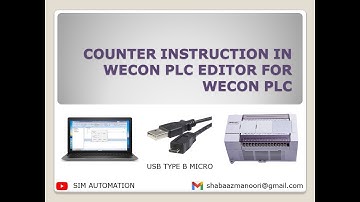 05 ||COUNTER|| ||INSTRUCTION|| IN ||WECON|| |PLC| EDITOR FOR WECON PLC #tutorial  BY @simautomation