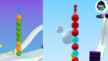 Stack Rider Game Balls in satisfying run mobile game I BAGevolution I satisfying run mobile game