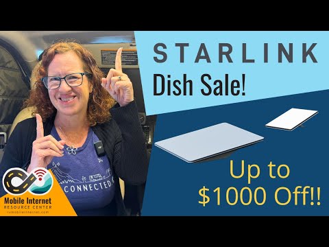 Starlink Dishes On Sale!  Mini - $499 ($100 Off), Flat High Performance - $1499 ($1000 Off!)