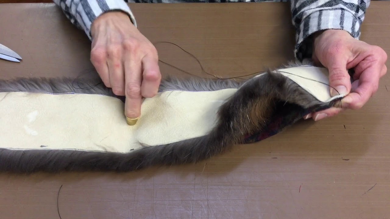 How to sew a fur headband YouTube