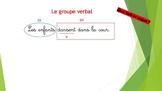 les groupes dans la phrase