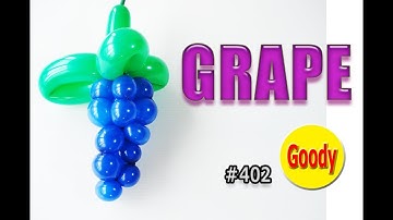 【バルーンアート Balloon Art】 🍇 葡萄（ぶどう）の作り方  🍇🍃 Grape Balloon【かねさんのバルーンアート】