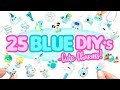 25 BLUE DIY’s in CLAY -Cute Clay charms! - BIG Polymer Clay Compilation!