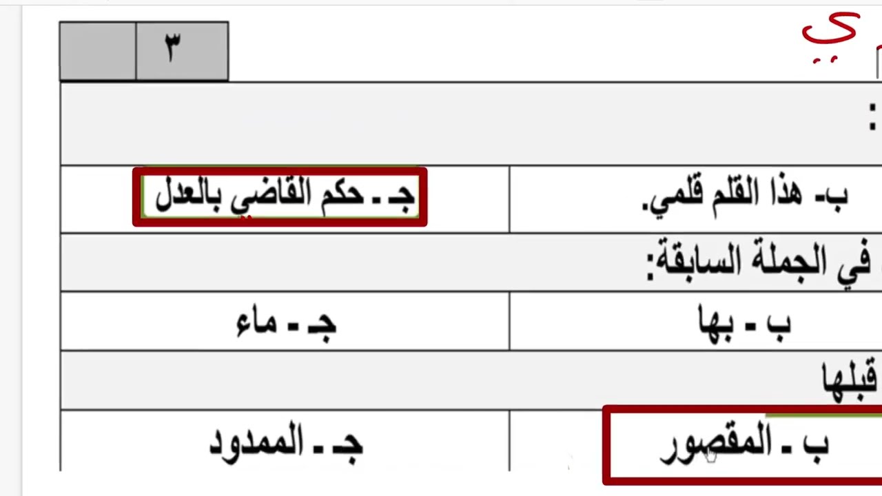 اختبار لغتي خامس الفصل الدراسي الثالث عام ١٤٤٤ هـ