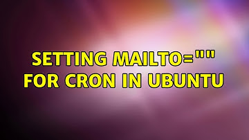 Ubuntu: Setting MAILTO="" for cron in Ubuntu
