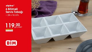 28 Temmuz Alpina 6 Bölmeli Servis Tabağı Bi̇m