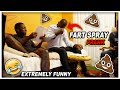 FART SPRAY PRANK ON HAITIAN DAD!!  BOO BOO PRANK 💩