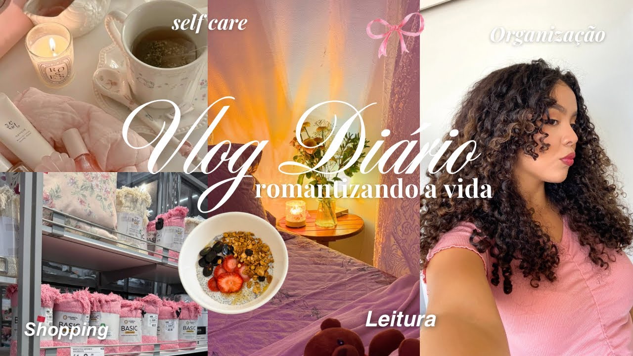 Vlog Diário 📖☕️| *organizando meus produtos de cabelo* shopping, self care, leitura etc…